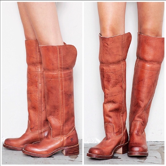 Frye Shoes - Frye Over The Knee Campus Leather Boots